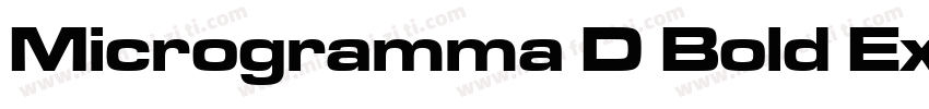 Microgramma D Bold Extended字体转换